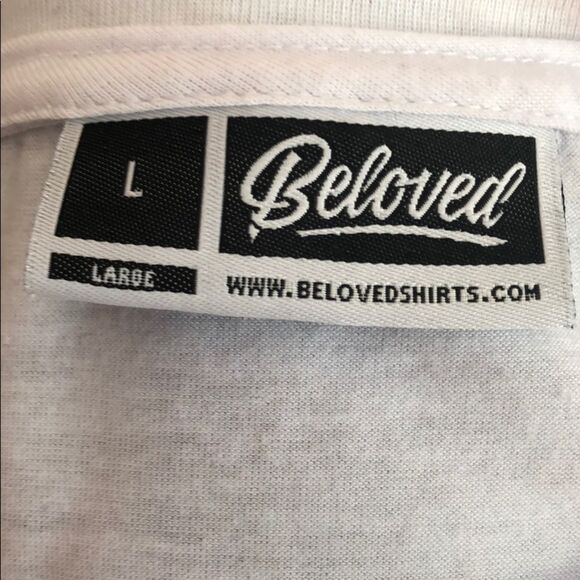 Beloved White Lion Unisex Tee Size Large - Picture 5 of 7